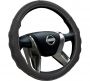 Оплетка на руль Azard OPLV0301 M 37—39 см экокожа черный